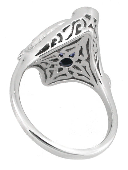 2.80ct Ceylon Sapphire Diamond 18k Gold Ring