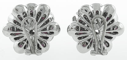 2.80ct Ruby 0.62ct Diamond Earrings