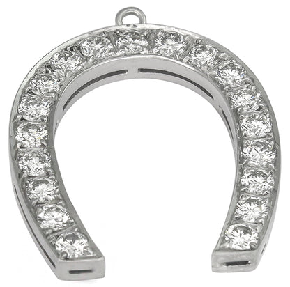 2.85ct Diamond Horse Shoe Pendant