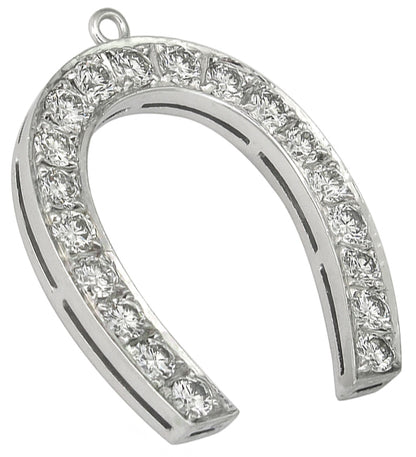 2.85ct Diamond Horse Shoe Pendant