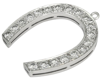 2.85ct Diamond Horse Shoe Pendant