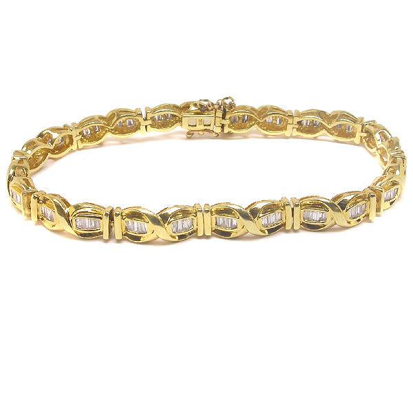 2ct Diamond 18k Yellow Gold Bracelet