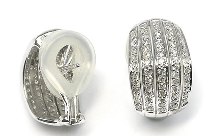 2ct White Diamond 14k White Gold Earrings