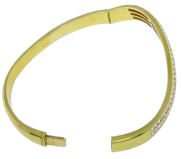 3.00ct Diamond Gold Bangle