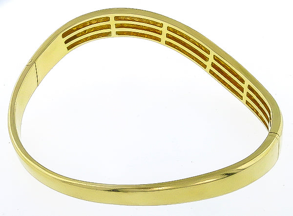 3.00ct Diamond Gold Bangle