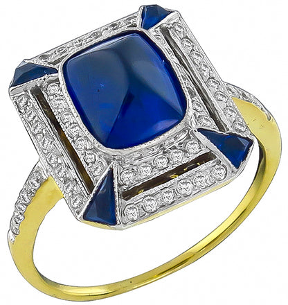 3.00ct Sapphire 0.30ct Diamond Ring