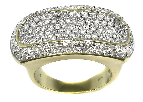 3.25ct Diamond 14k Yellow Gold Ring