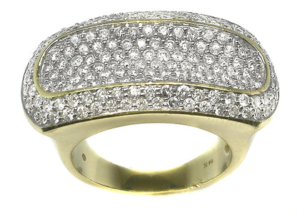 3.25ct Diamond 14k Yellow Gold Ring