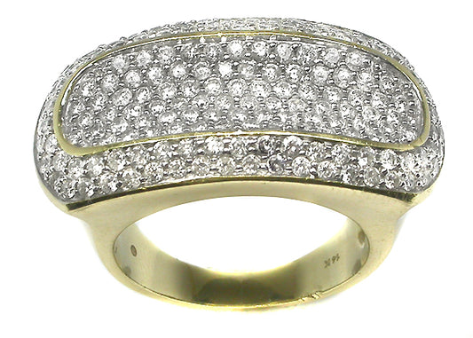 3.25ct Diamond 14k Yellow Gold Ring