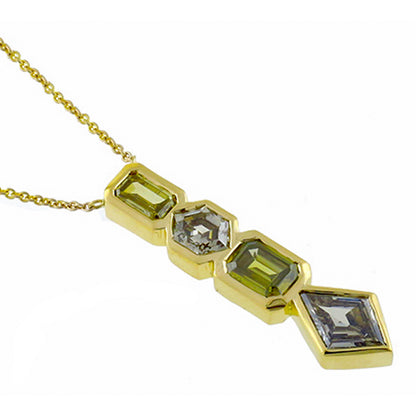 3.25ct Fancy Diamond Gold Necklace