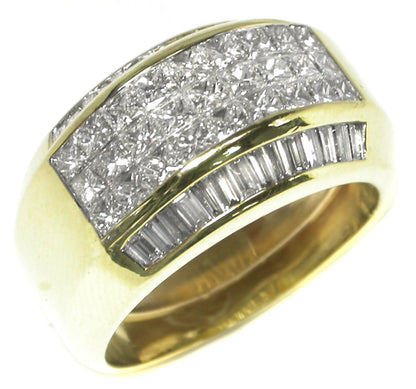 3.30ct Diamond 18k Yellow Gold Ring