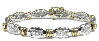 3.30ct Diamond  Gold  Bracelet
