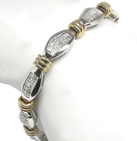 3.30ct Diamond  Gold  Bracelet