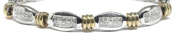 3.30ct Diamond  Gold  Bracelet