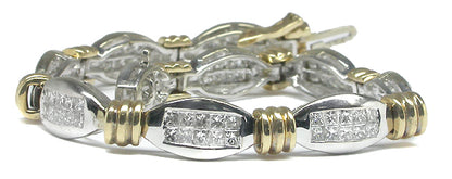 3.30ct Diamond  Gold  Bracelet