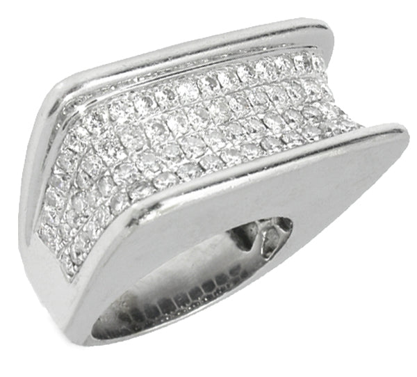 3.44ct Diamond Cluster Ring