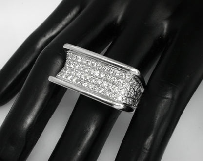 3.44ct Diamond Cluster Ring