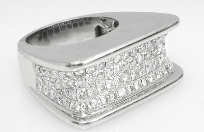 3.44ct Diamond Cluster Ring