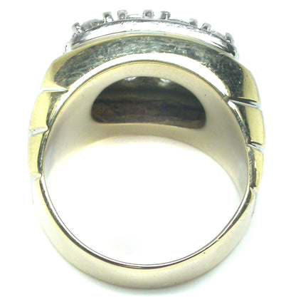 3.50ct Cluster Diamond Two Tone 14k Gold Ring