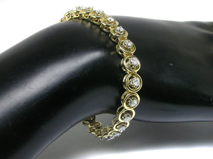 3.50ct Diamond 14k Yellow Gold Bracelet