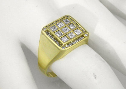 3.50ct Diamond 18k Yellow Gold Ring