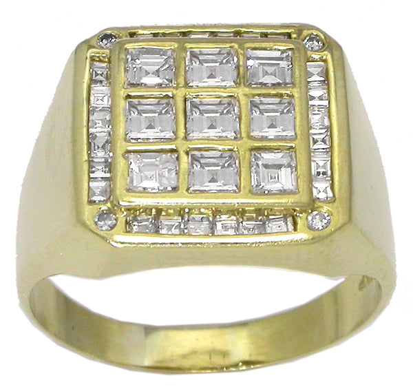 3.50ct Diamond 18k Yellow Gold Ring
