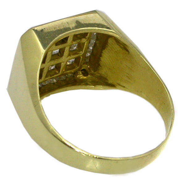 3.50ct Diamond 18k Yellow Gold Ring