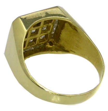 3.50ct Diamond 18k Yellow Gold Ring