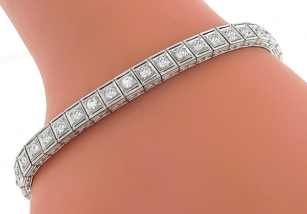 3.50ct Diamond Antique Bracelet