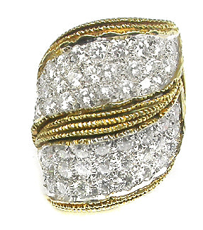 3.50ct Diamond Gold Earrings