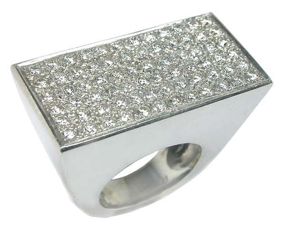 3.60ct Diamond 14k White Gold Ring