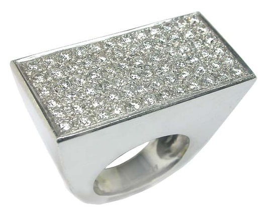 3.60ct Diamond 14k White Gold Ring