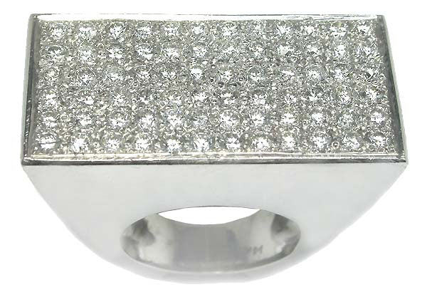 3.60ct Diamond 14k White Gold Ring