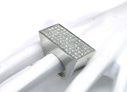 3.60ct Diamond 14k White Gold Ring