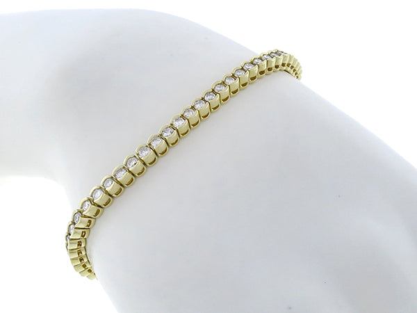 3.60ct Diamond Gold Tennis Bracelet
