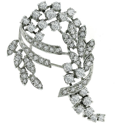 3.60ct  Diamond Platinum Pin