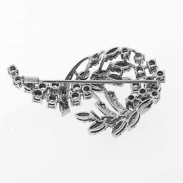 3.60ct  Diamond Platinum Pin