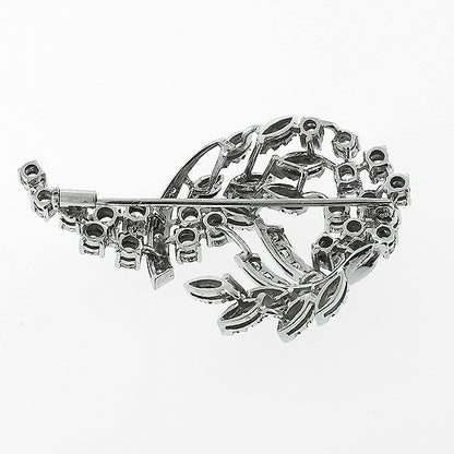 3.60ct  Diamond Platinum Pin