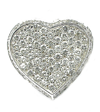 3.84ct Diamond Heart Earrings