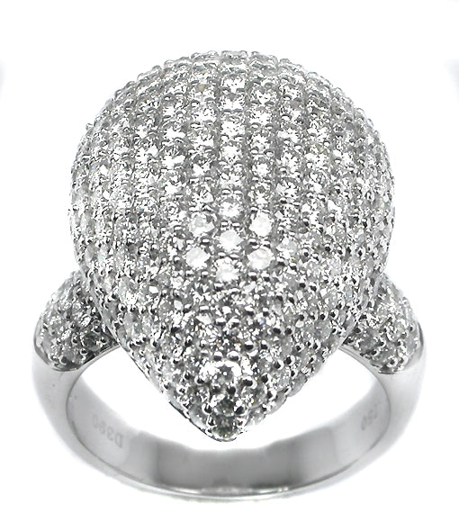 3.90ct Diamond 18k White Gold Ring