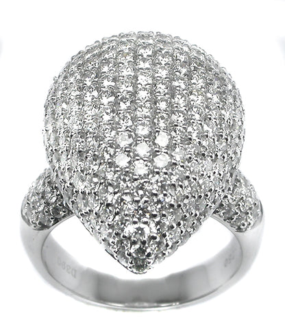 3.90ct Diamond 18k White Gold Ring