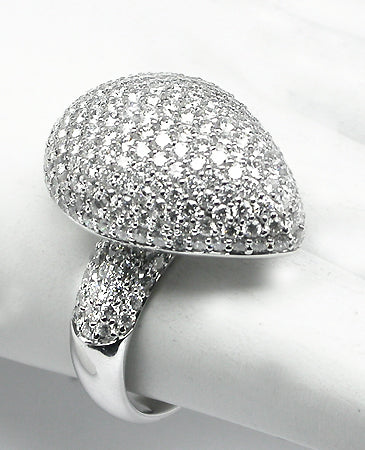 3.90ct Diamond 18k White Gold Ring