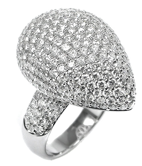3.90ct Diamond 18k White Gold Ring