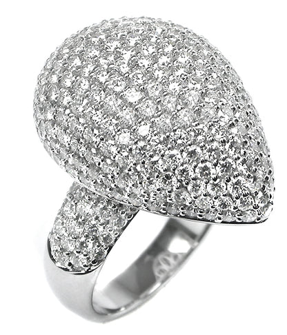 3.90ct Diamond 18k White Gold Ring