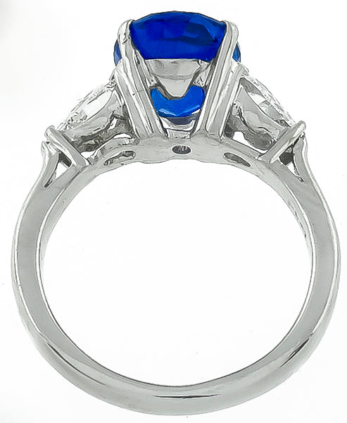 3.99ct Sapphire 0.70ct Diamond Engagement Ring