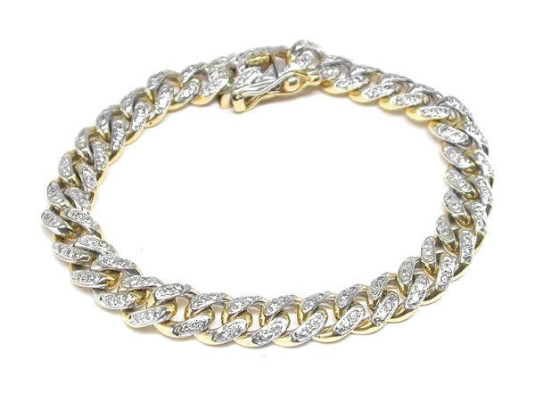 3ct Diamond 14k Yellow  Gold Bracelet