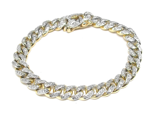 3ct Diamond 14k Yellow  Gold Bracelet