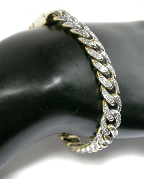 3ct Diamond 14k Yellow  Gold Bracelet