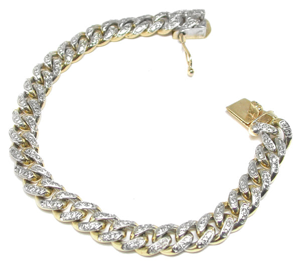3ct Diamond 14k Yellow  Gold Bracelet