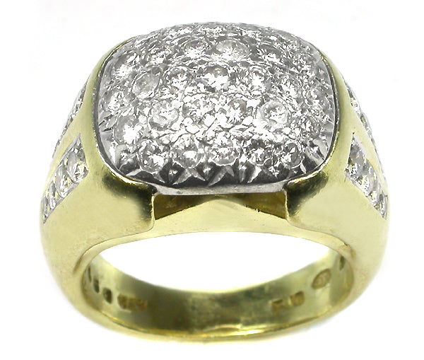 3ct Diamond 18k Yellow Gold Ring